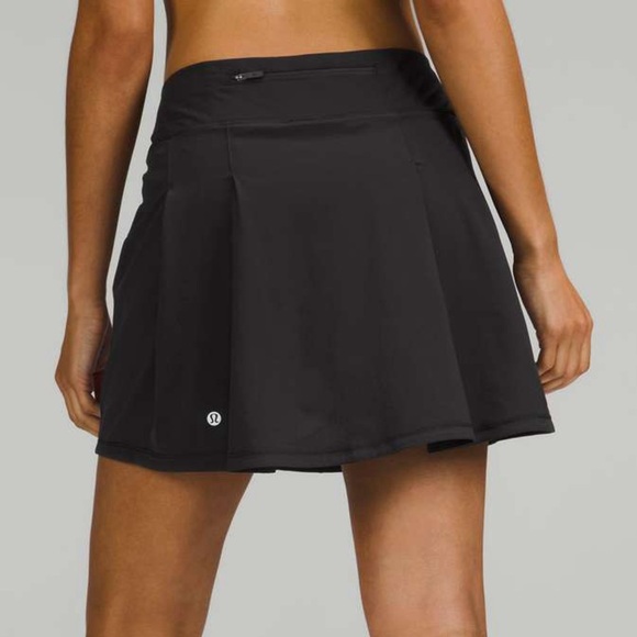 🍋Lululemon Pace Rival Mid-Rise Tennis Skirt in Black - Picture 1 of 12